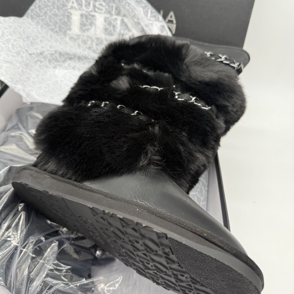 Australia Luxe Co. Atilla Satin Black Luxe Faux fur. Sold Out everywhere. New! - Picture 3 of 7